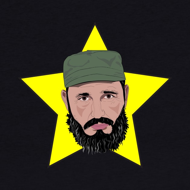 Fidel Castro Against Yellow Star by RMZ_NYC